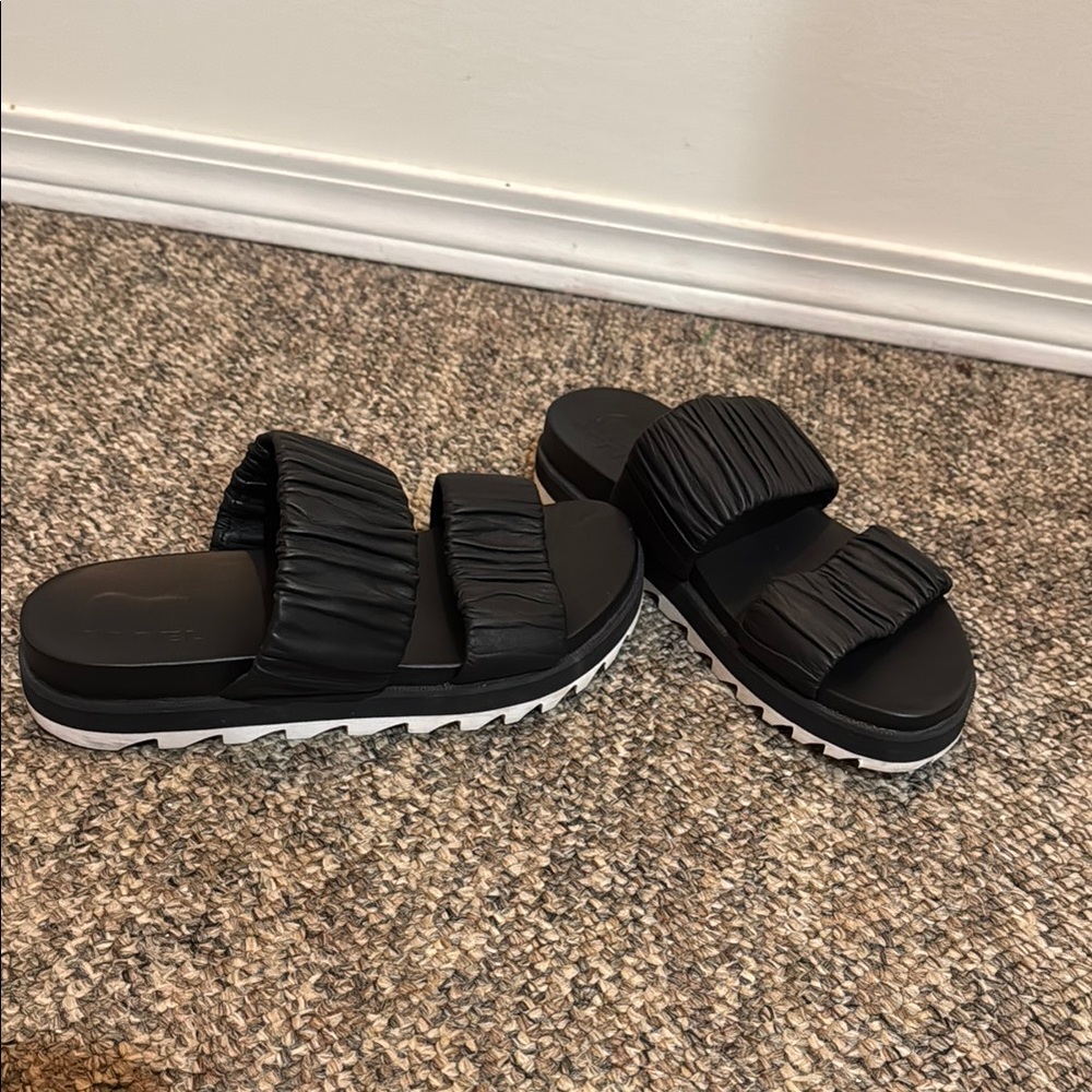 Black Slide Sandals